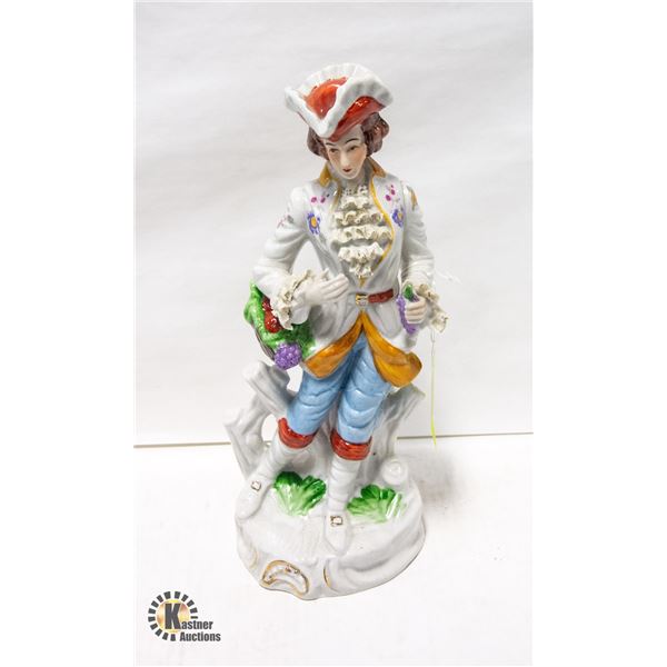 HAND PAINTED VICTORIAN PORCELAIN FIGURINE
