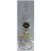 Image 1 : VINTAGE CLEAR GLASS OIL LAMP