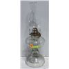 Image 1 : VINTAGE RIPPLED GLASS OIL LAMP