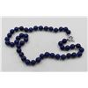 Image 1 : #154-NATURAL BLUE LAPIZ LAZULI NECKLACE 8MM/18"