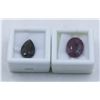 Image 1 : #256-UHEATED SMOKY QZ 5.02 CT &  RED RUBY 13.15CT