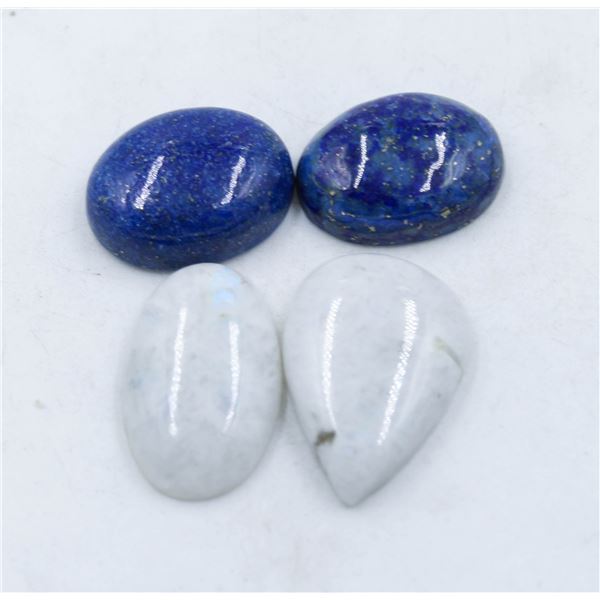 #93-NATURAL LAPIS LAZULI & MOONGEMSTONES 116.50CT