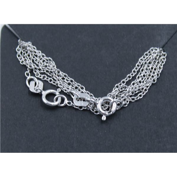 #74-STERLING SILVER NECKLACE 2 PCS