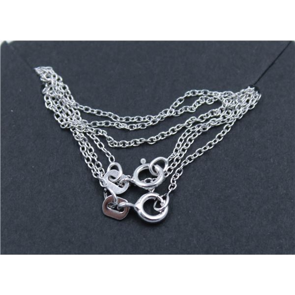 #68-STERLING SILVER NECKLACE 2 PCS