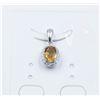 Image 1 : #193-UNHEATED CITRINE & CZ PENDANT