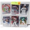 Image 1 : LOT OF 6 BASEBALL ROOKIE CARDS