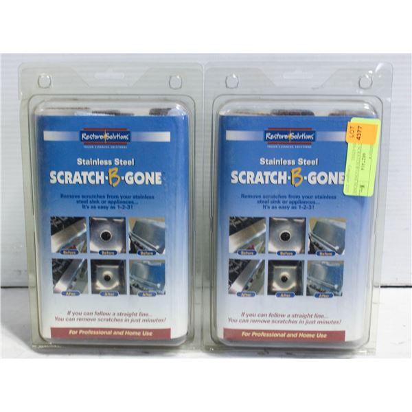 NEW 2 PK SCRATCH B GONE HOME STAINLESS-STEEL