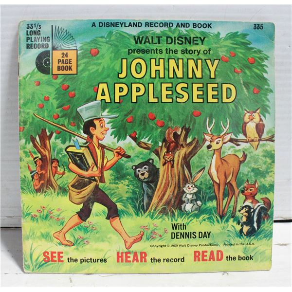 READ ALONG BOOK AND RECORD ‘WALT DISNEY