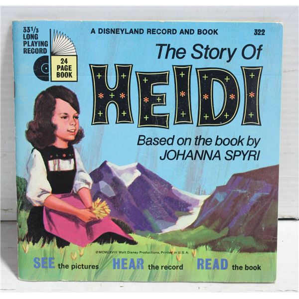 READ ALONG BOOK AND RECORD ‘THE STORY OF