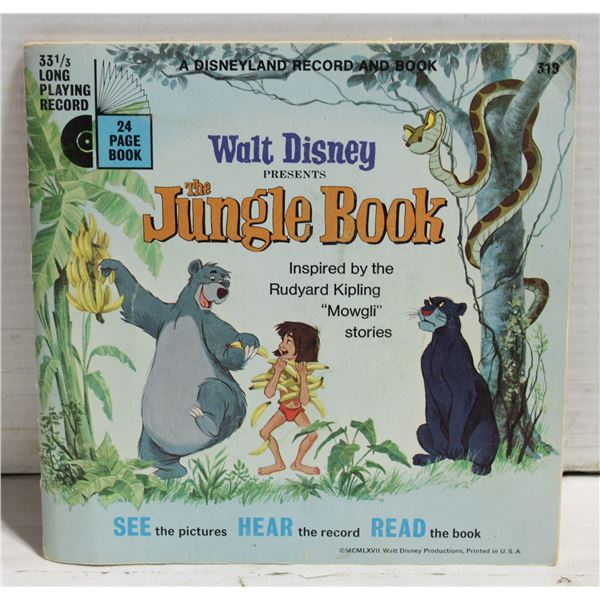 READ ALONG BOOK AND RECORD ‘WALT DISNEY THE