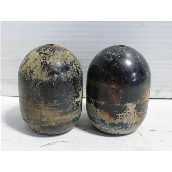 2 VINTAGE CERAMIC INSULATORS