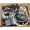 Image 1 : BOX OF TELUS MODEMS, CABLE BOXES, AND WIRES