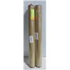 Image 1 : 2 PCS SELF-ADHESIVE LINEN FABRIC BROWN NEW