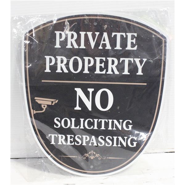 2 NEW METAL PRIVATE PROPERTY SIGNS