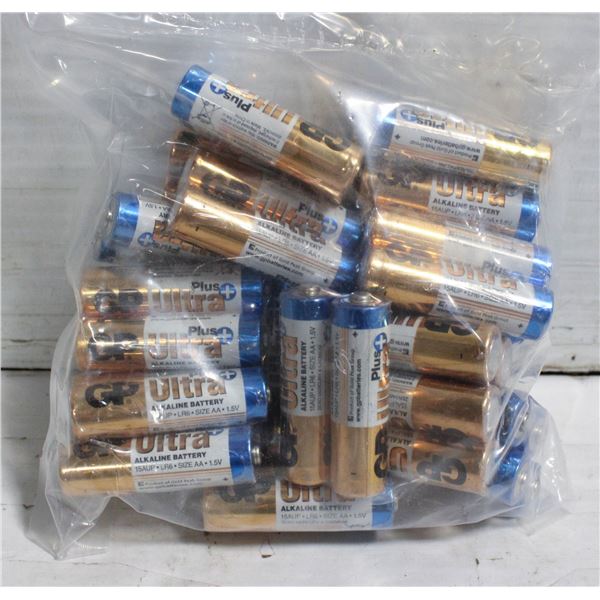 20–2 PACKS, 40 BATTERIES, TOTAL AA ALKALINE GREAT