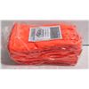 Image 1 : SIX PAIRS OF ORANGE ICEBERG PVC GLOVES, ONE SIZE