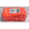 Image 1 : SIX PAIRS OF ORANGE ICEBERG PVC GLOVES, ONE SIZE