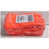 Image 1 : SIX PAIRS OF ORANGE ICEBERG PVC GLOVES, ONE SIZE