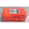 Image 1 : SIX PAIRS OF ORANGE ICEBERG PVC GLOVES, ONE SIZE