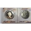 Image 1 : 13)  LOT OF 2 CANADIAN PROOF HALF DOLLAR COINS,