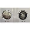 Image 2 : 13)  LOT OF 2 CANADIAN PROOF HALF DOLLAR COINS,