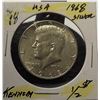 Image 1 : 11)  USA KENNEDY HALF DOLLAR, 1968, 40% SILVER.