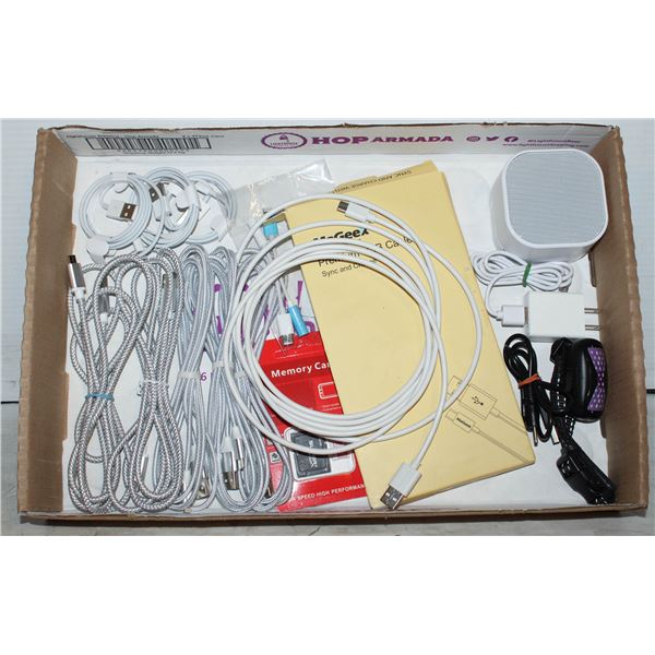 WHITE NOISE MACHINE & CORDS & DOG COLLAR