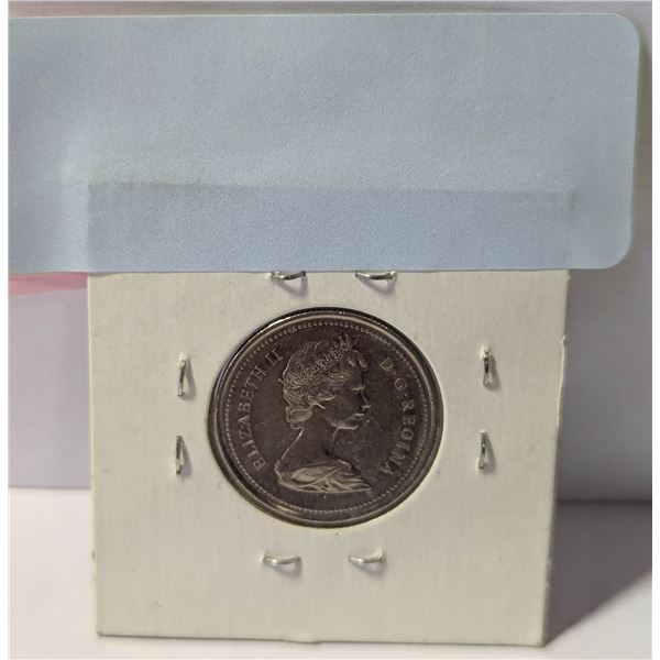 1973 CANADA RCMP 25 CENTS COIN