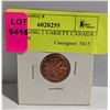 Image 2 : 1962 HANGING 2 VARIETY CANADA 1 CENT COIN