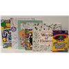 Image 1 : 5 ADULT COLOURING BOOKS & MARKERS -