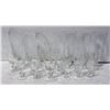 Image 1 : 18 ETCHED VINTAGE GLASSES - 3 SIZES