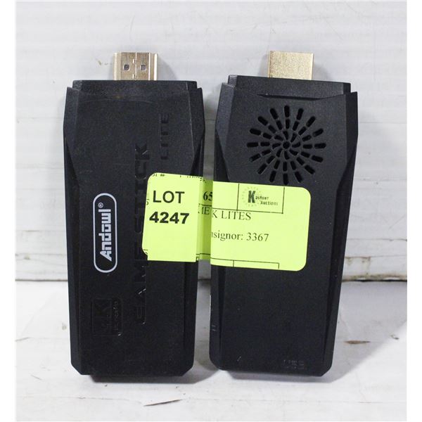PAIR OF 4K GAME STICK LITES