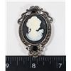 Image 1 : NEW CAMEO STYLE BROOCH. HAS RHINESTONE ACCENTS