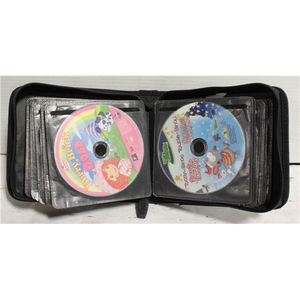 CASE OF 40 ANIMATED KIDS DVD MOVIES, SERIES, ETC