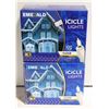 Image 1 : 2 BOXES CLEAR ICICLE LIGHTS-100 PER BOX