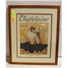 Image 1 : THE CHATELAINE MAGAZINE FEB 1929 FRAMED PRINT