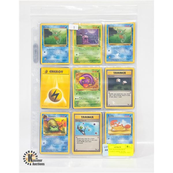 54 OLD 1995,96,98 POKEMON COLLECTORS CARDS, M/NM