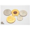 Image 1 : 5 OLD VARIOUS CASINO TOKENS/DOLLARS ETC.