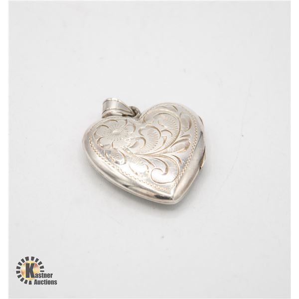 STERLING SILVER HEART OPENING