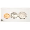 Image 1 : 1987 LOT OF 3 CANADA PROOF FINISH COINS