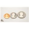 Image 2 : 1987 LOT OF 3 CANADA PROOF FINISH COINS