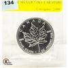 Image 1 : 1 OZ PURE SILVER 5 DOLLAR MAPLE LEAF