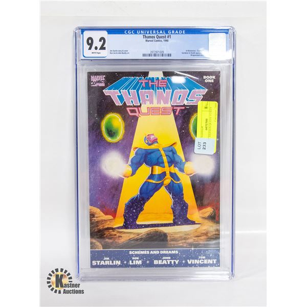 CGC 9.2 THANOS QUEST #1 KEY ISSUE