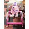 Image 2 : NEWLY ASSEMBLED HAPPY TRAILS PINK BOUNCY HORSE
