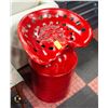 Image 1 : ANTIQUE TRACTOR SEAT MILK CAN SEAT REPAINTED RED