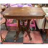 Image 1 : ANTIQUE VICTORIAN BURL WALNUT PORCELAIN
