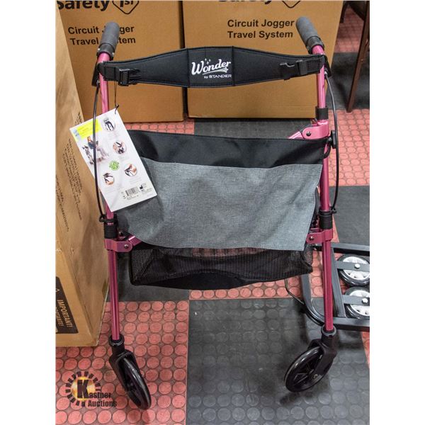 NEW WONDER ROLLATOR PLUS MINI - ROSE GOLD