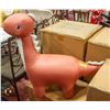 Image 1 : NEW KIDS OTTOMAN DINOSAAUR BRACHIOSAURUS - RED