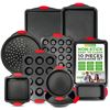 Image 1 : NEW NUTRICHEF NCSBS10S 10 PC NON STICK BAKING PANS