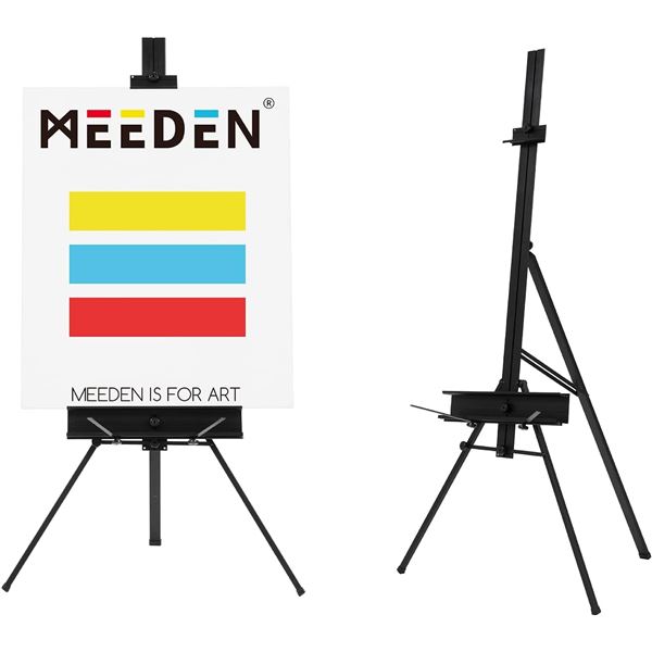 NEW MEEDEN ART EASEL WITH SWING OUT PALETTE HOLDER